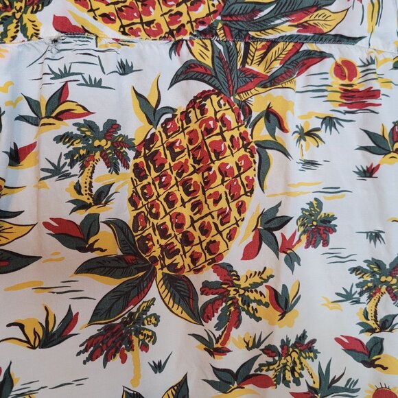 Vintage INC International Concepts Hawaiian Shirt Pineapple Rayon XL Flaws - Picture 13 of 14